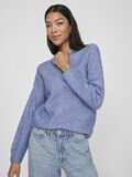 VILA RONDE HALS GEBREIDE TRUI, Bijou Blue, highres - 14100111_BijouBlue_007.jpg