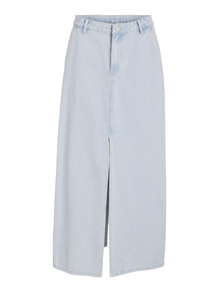 VILA DENIM SKIRT, Light Blue Denim, highres - 14096846_LightBlueDenim_001.jpg