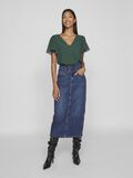 VILA SHORT SLEEVED V-NECK TOP, Pineneedle, highres - 14098368_Pineneedle_005.jpg