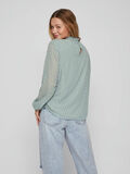 Vila HIGH NECK LANGARMBLUSE, Green Milieu, highres - 14083460_GreenMilieu_004.jpg
