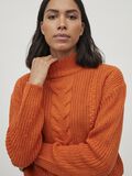 Vila HIGH NECK STRICKPULLOVER, Burnt Orange, highres - 14074960_BurntOrange_006.jpg