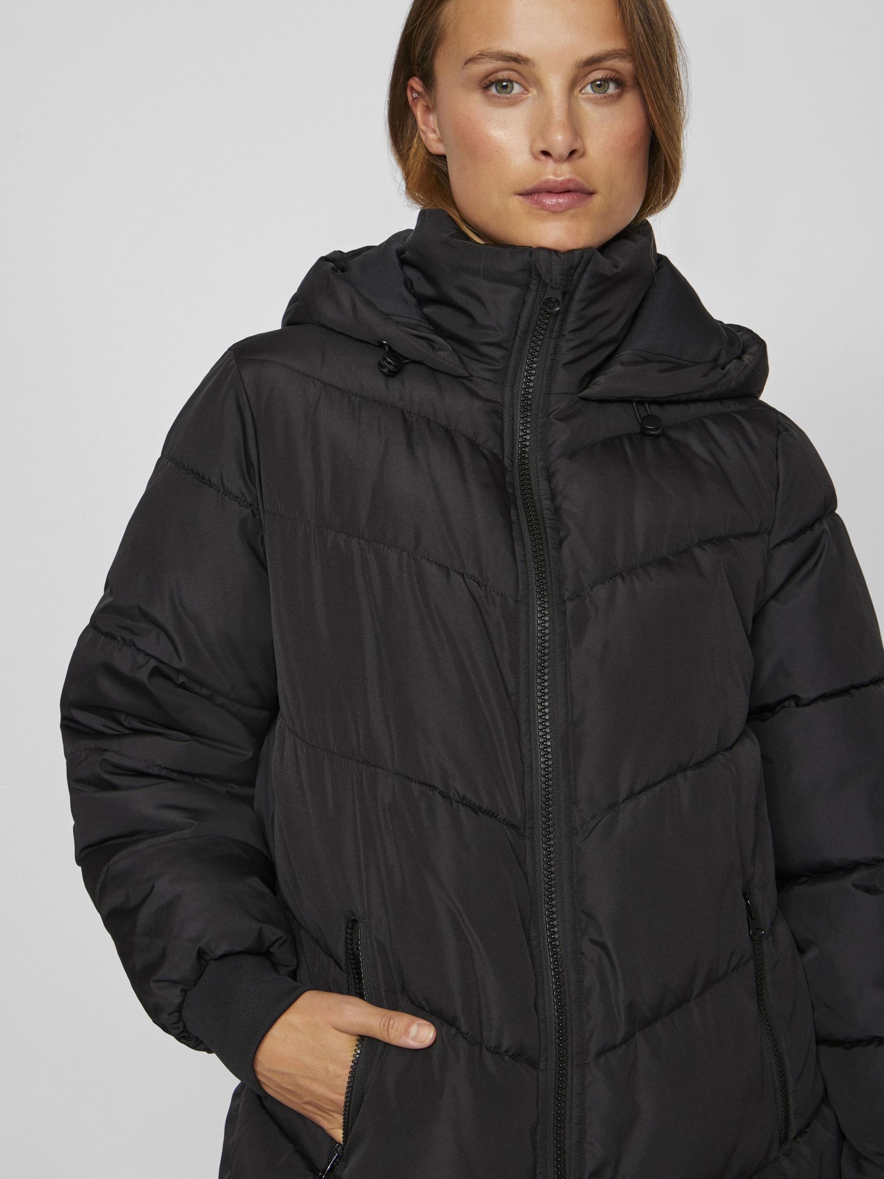 HOODED COAT Black VILA