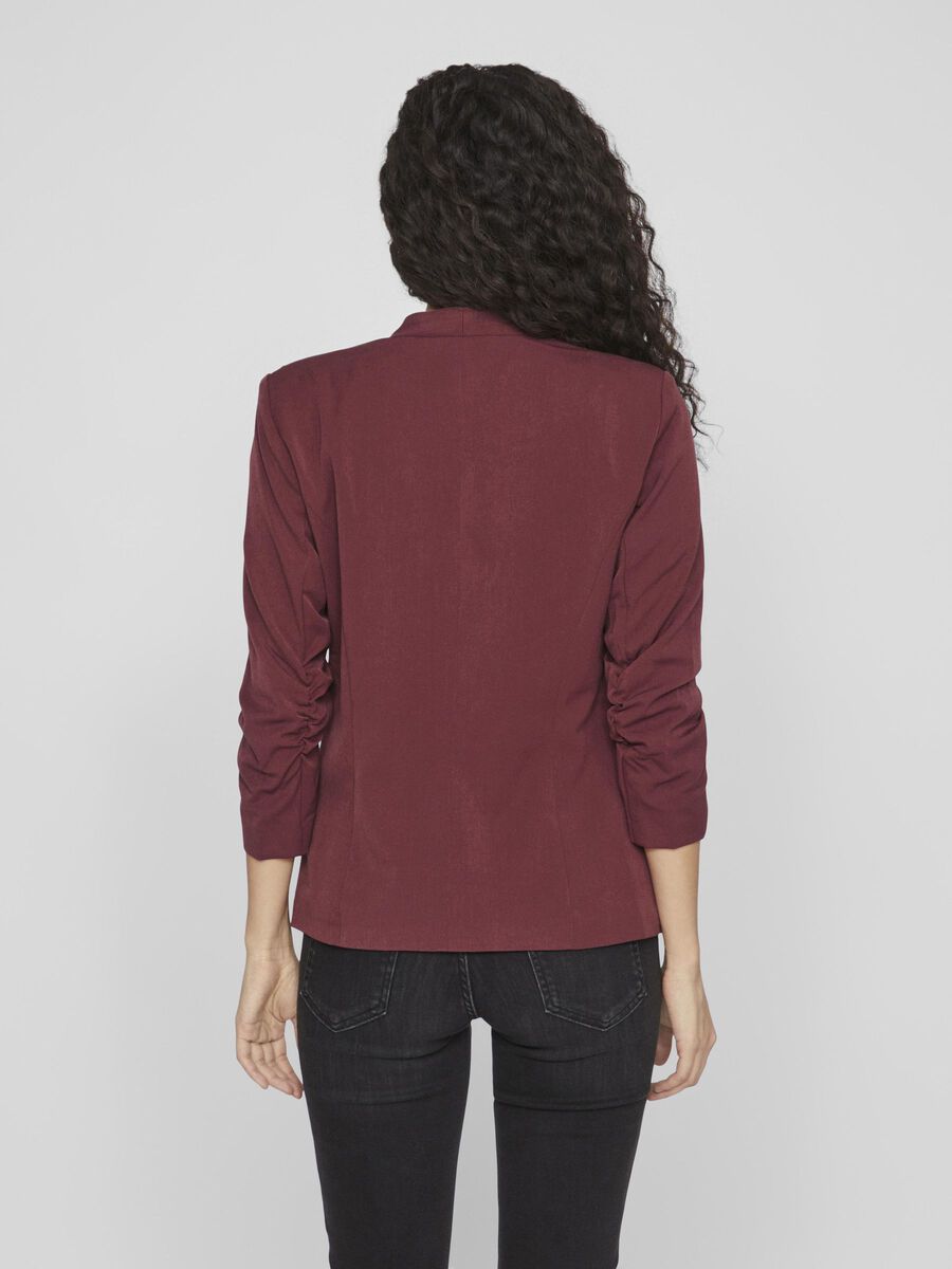 VILA VIHER 3/4 SLEEVED FORMFITTED BLAZER, Winetasting, highres - 14039434_Winetasting_004.jpg