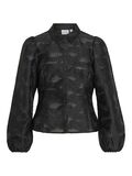 VILA LONG SLEEVED SHIRT, Black, highres - 14106287_Black_001.jpg