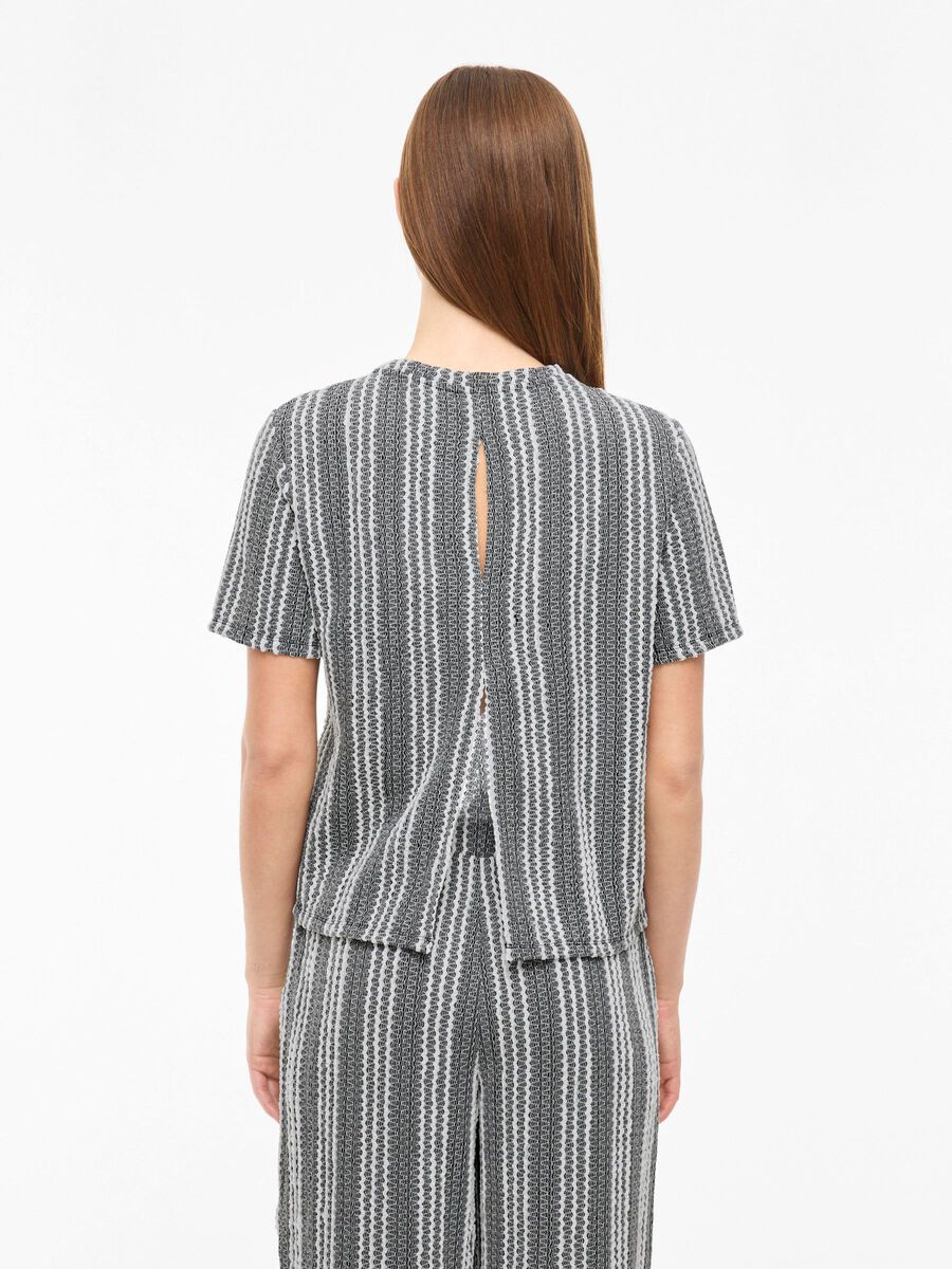 VILA VISONEA ROUND NECK SHORT SLEEVED TOP, Black Beauty, highres - 14107619_BlackBeauty_1190791_004.jpg