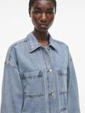 VILA BUTTONED DENIM JACKET, Light Blue Denim, highres - 14106268_LightBlueDenim_007.jpg