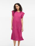 VILA SHORT SLEEVE MIDI DRESS, Raspberry Rose, highres - 14087542_RaspberryRose_007.jpg