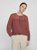 VILA VIEDEE DETAILED LONG SLEEVED BLOUSE, Apple Butter, highres - 14079577_AppleButter_003.jpg