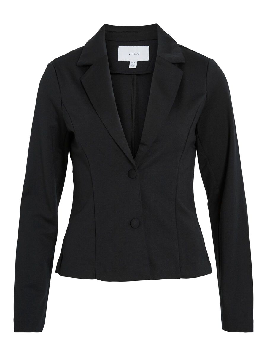 VILA VIPERI FITTED BLAZER, Black Beauty, highres - 14108501_BlackBeauty_001.jpg