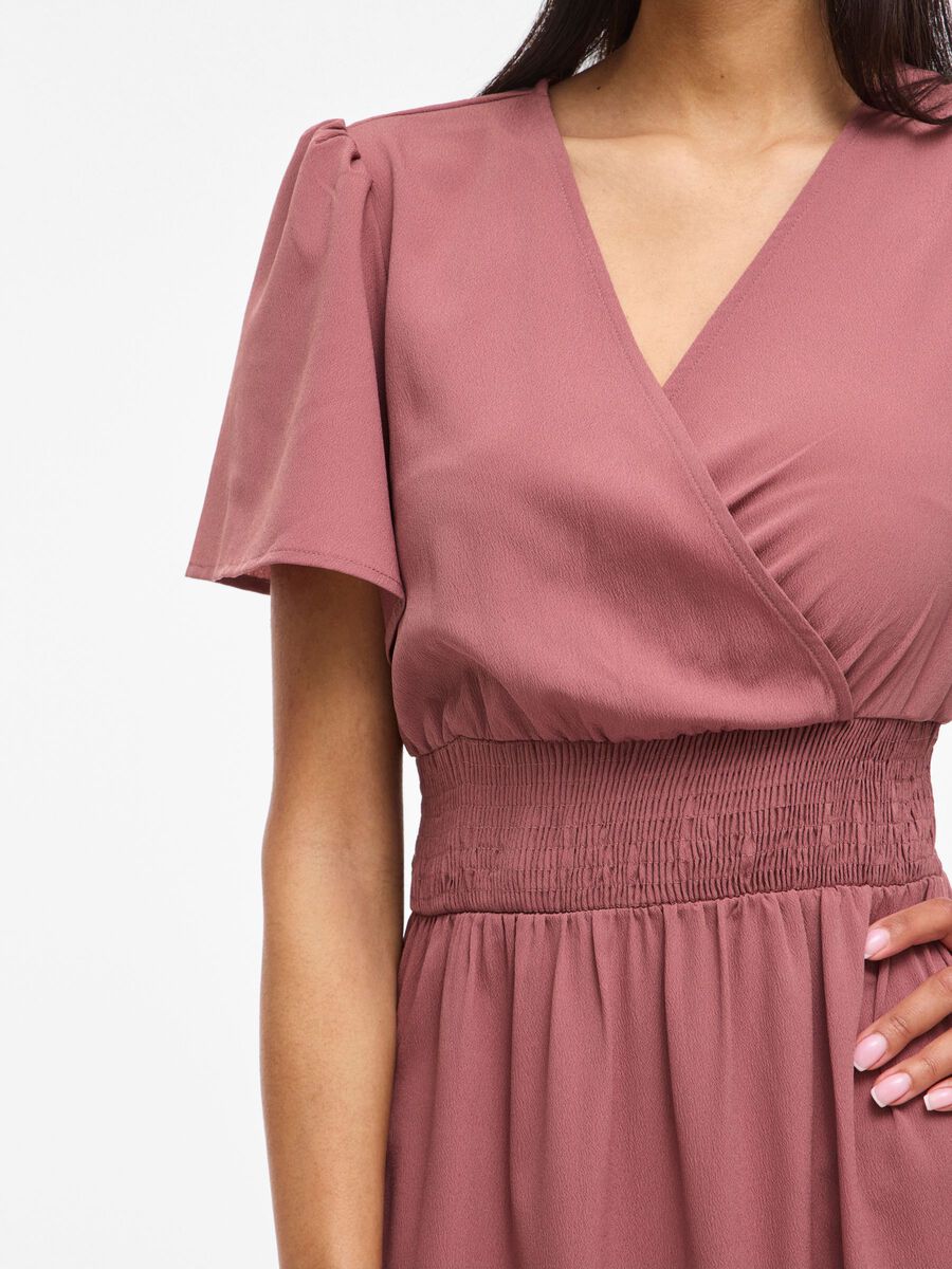 Carousel image - VIMATHILDE KURZ&Auml;RMELIGES MAXIKLEID, Rose Brown | 3