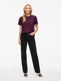 VILA VINORA OKRĄGŁY DEKOLT T-SHIRT, Fig, highres - 14103448_Fig_005.jpg