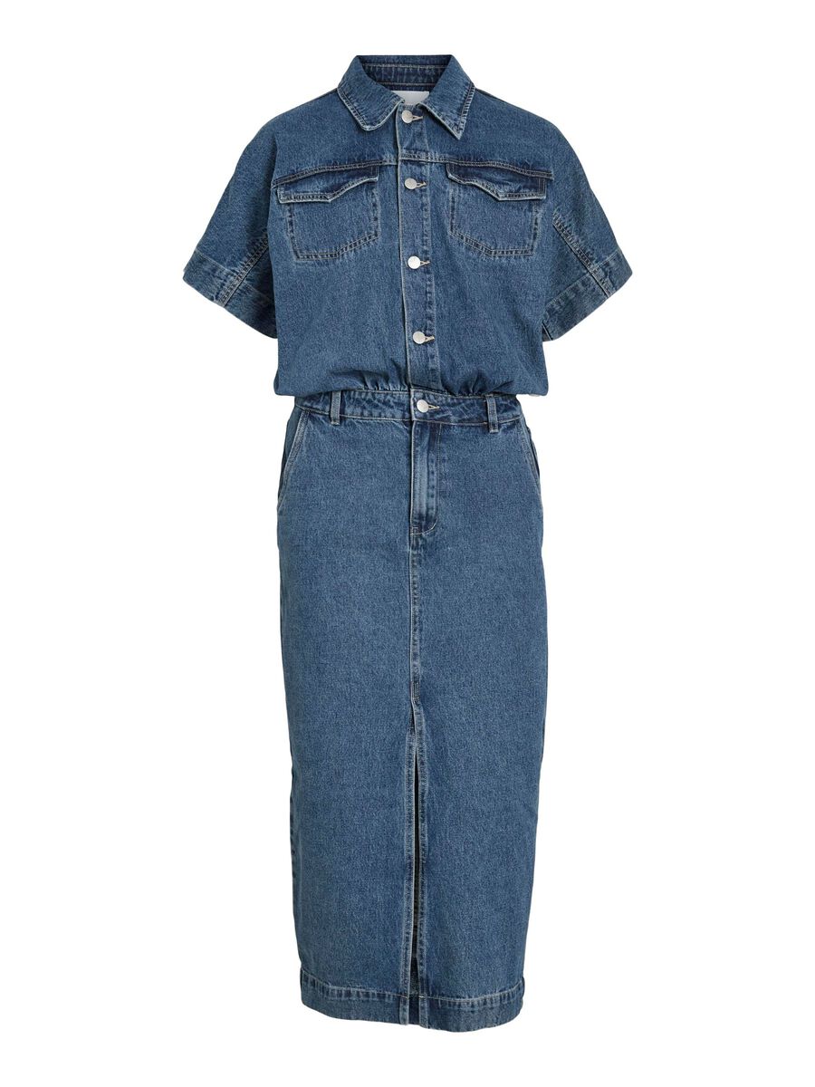 VILA MIDI JEANSKLEID, Dark Medium Blue Denim, highres - 14107752_DarkMediumBlueDenim_001.jpg