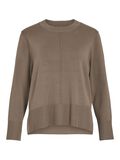 VILA ROUND NECK KNITTED PULLOVER, Fossil, highres - 14102628_Fossil_001.jpg