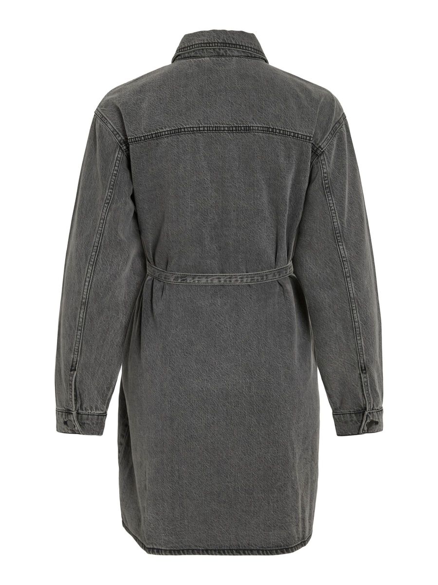 VILA VIKIKI DENIM SKJORTKLÄNNING, Dark Grey Denim, highres - 14107374_DarkGreyDenim_002.jpg