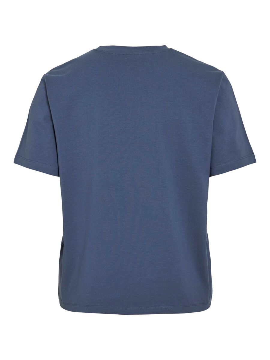 VILA VINORA ROUND NECK T-SHIRT, Vintage Indigo, highres - 14103448_VintageIndigo_002.jpg