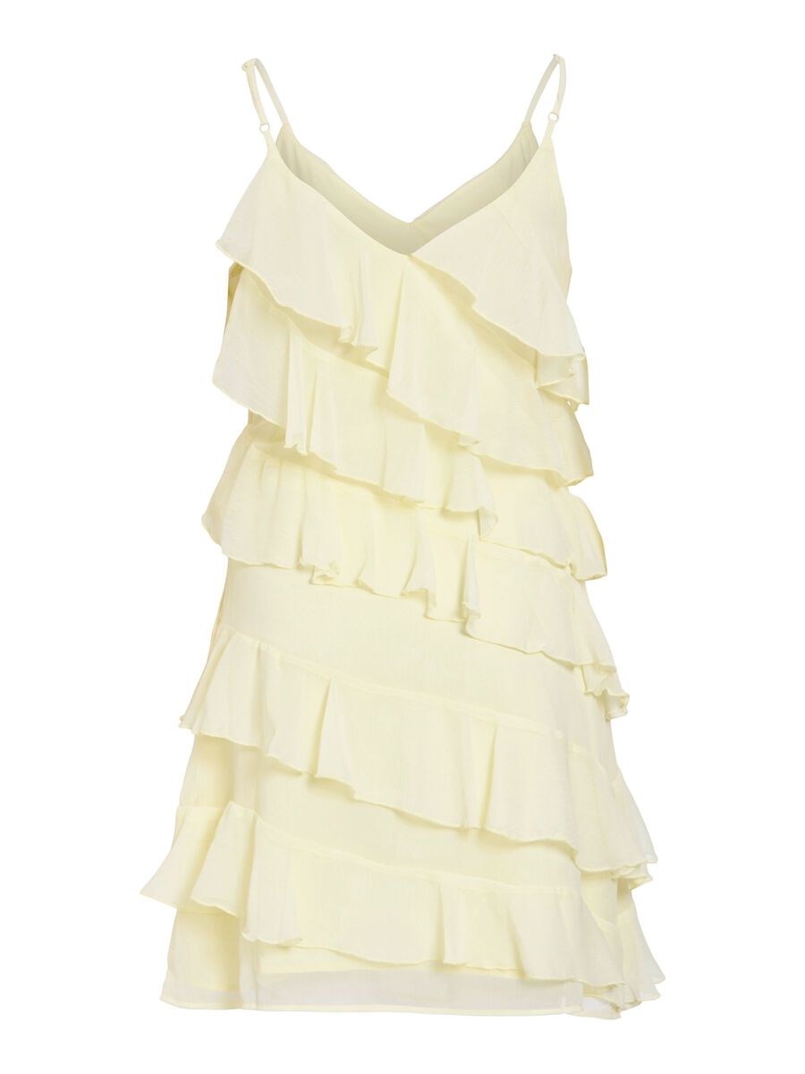 Carousel image - VILUNA STRAP SHORT DRESS, Pastel Yellow | 7