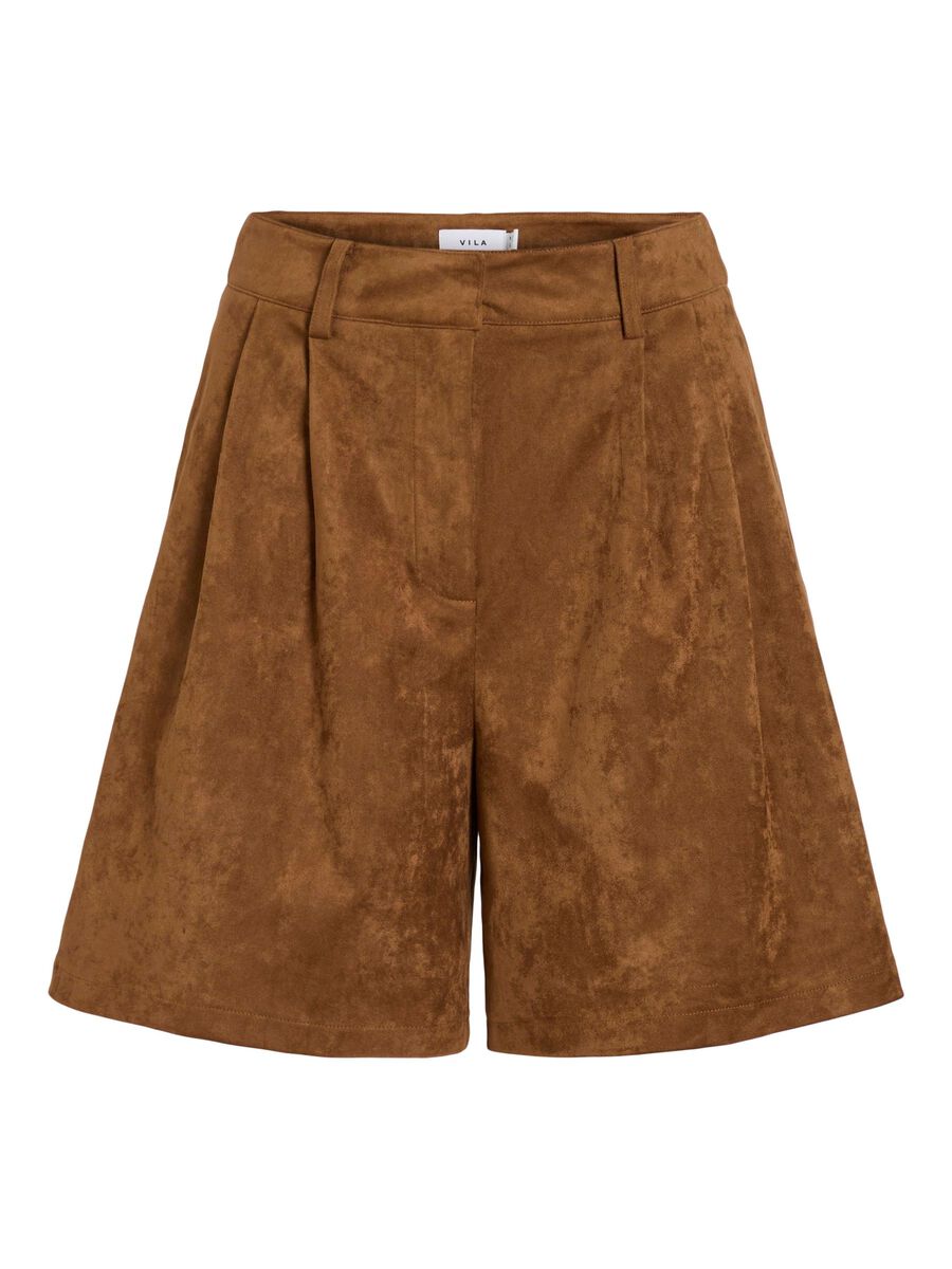 VILA VIHENA, CINTURA ALTA SHORTS ESTILO BERMUDA, Argan Oil, highres - 14112021_ArganOil_001.jpg