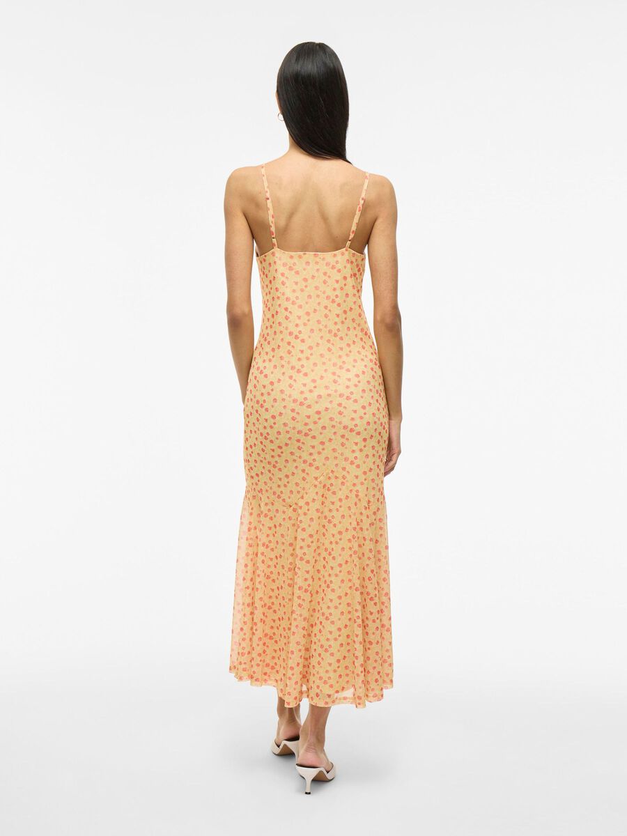 VILA VISINE STRAP MAXI DRESS, Pale Banana, highres - 14109418_PaleBanana_1208027_004.jpg