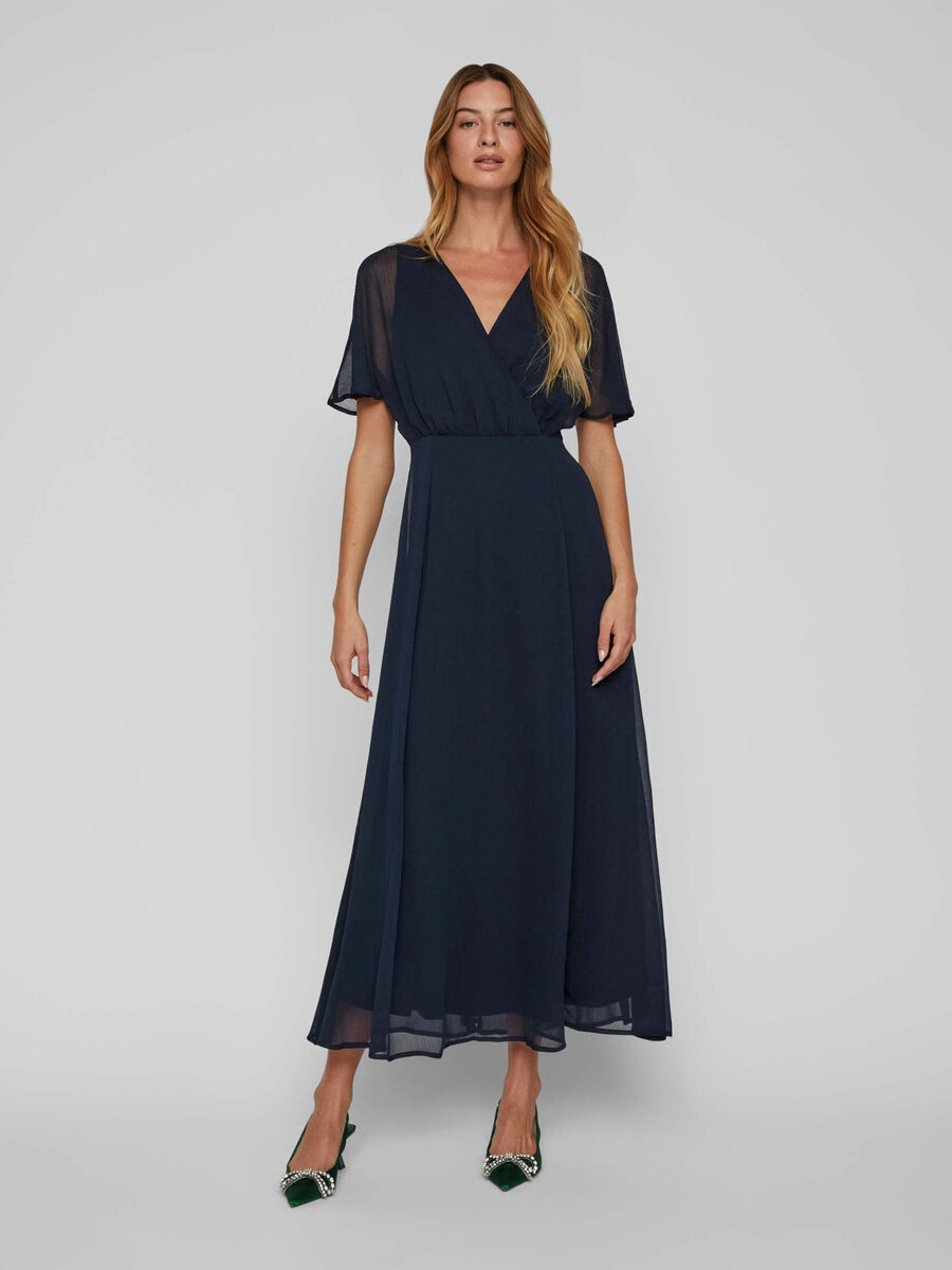 Vila LONG OCCASION DRESS, Navy Blazer, highres - 14089561_NavyBlazer_003.jpg
