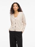 Product image thumbnail - VIRIL V-NECK KNITTED CARDIGAN, Super Light Natural Melan | 1