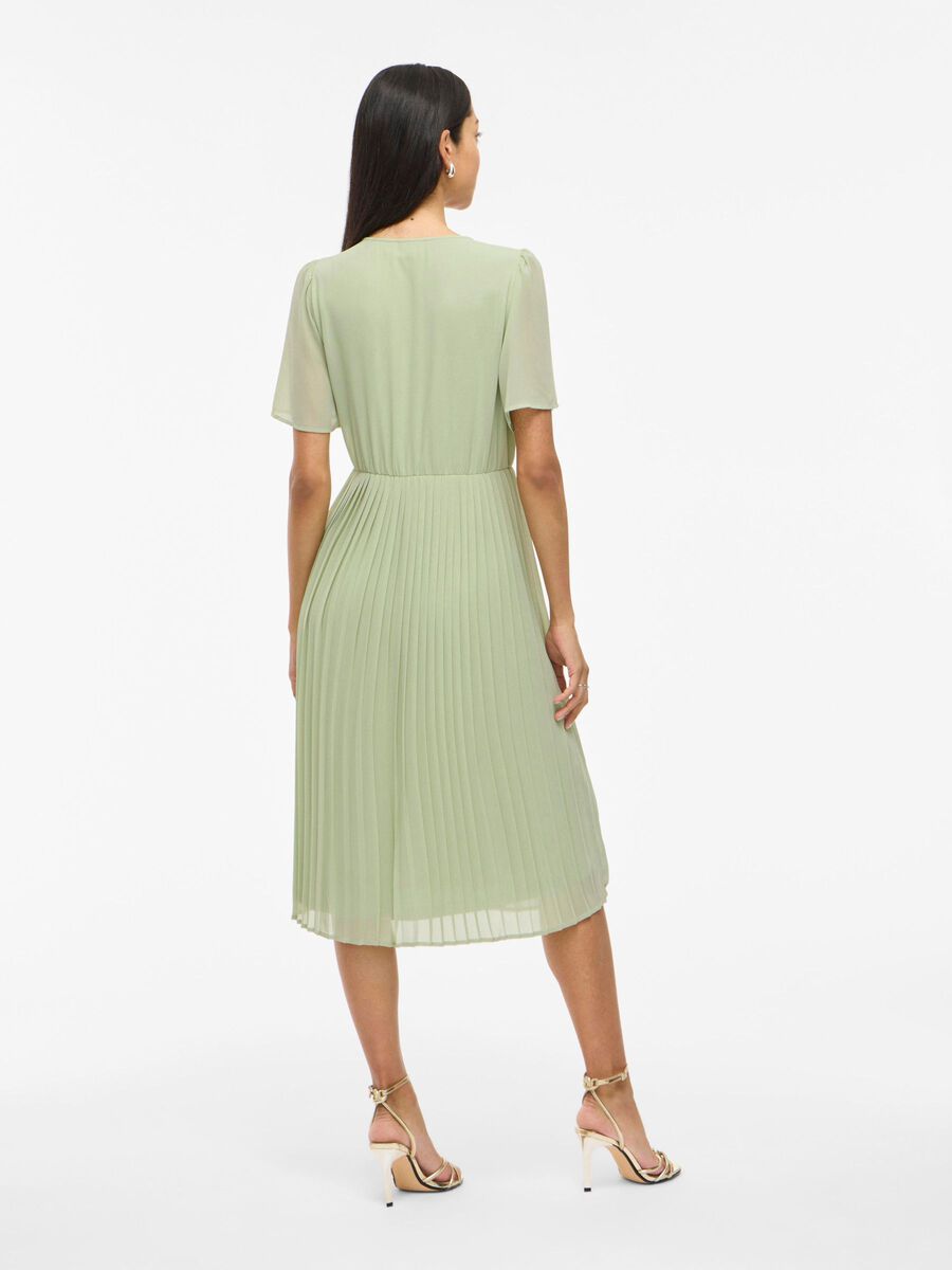 VILA VIJANELLE MIDI WRAP DRESS, Swamp, highres - 14096305_Swamp_004.jpg