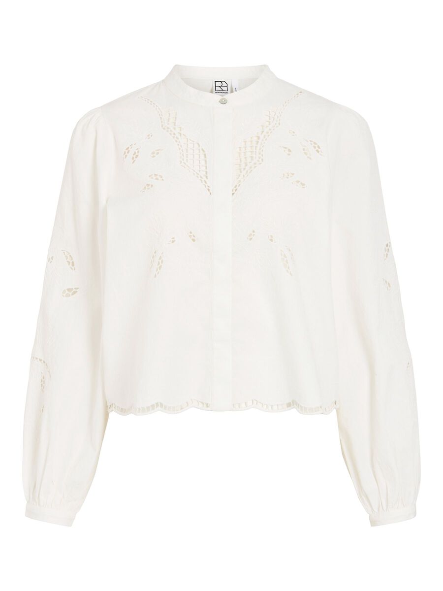 Carousel image - COL MANDARIN CHEMISE &Agrave; MANCHES LONGUES, Cloud Dancer | 6