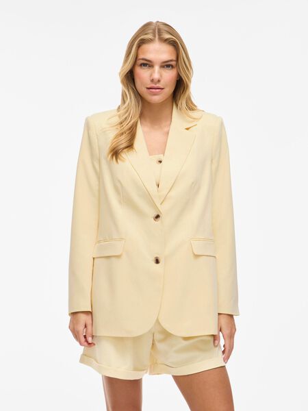 VILA VIHANDI SINGLE-BREASTED BLAZER, Pale Banana, highres - 14111992_PaleBanana_003.jpg