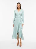 Product image thumbnail - VITWINKLE MAXI WRAP DRESS, Green Milieu | 4