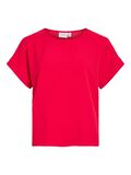VILA RONDE HALS TOP MET KORTE MOUWEN, Viva Magenta, highres - 14101663_VivaMagenta_001.jpg
