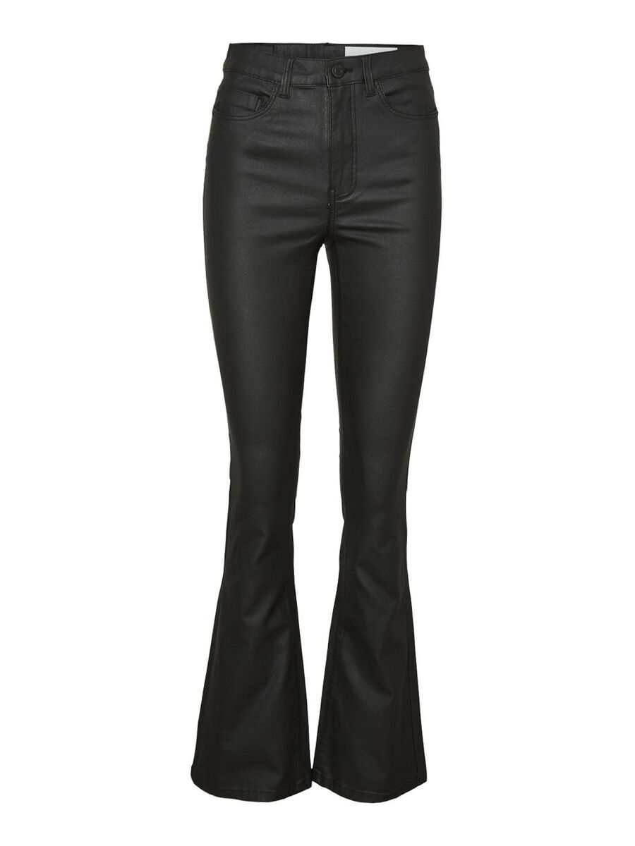 Noisy May NMSALLIE COATED TROUSERS, Black, highres - 27018425_Black_001.jpg