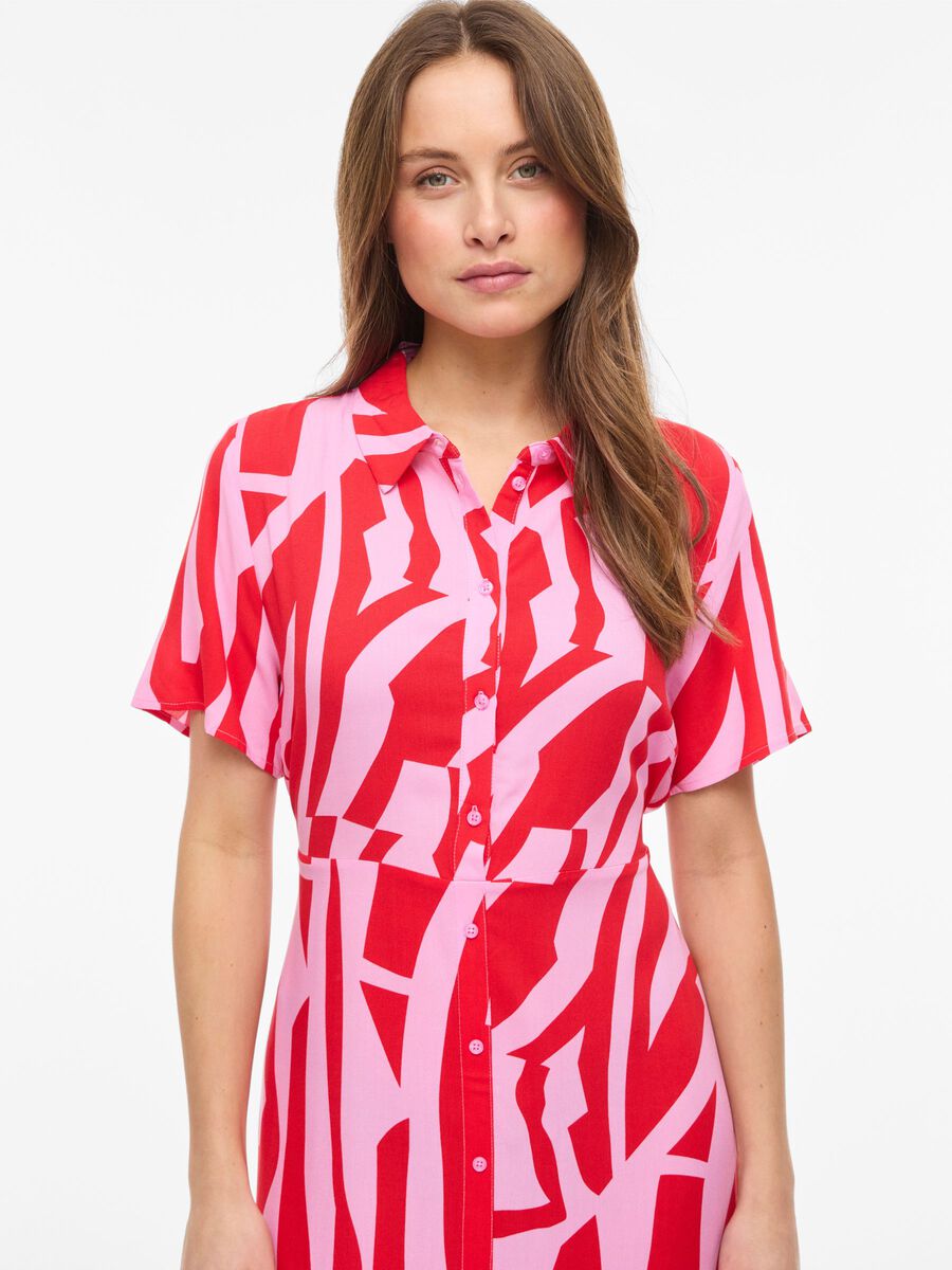 Carousel image - VIAYA PAYA - MANCHES LONGUES ROBE-CHEMISE, Poppy Red | 3