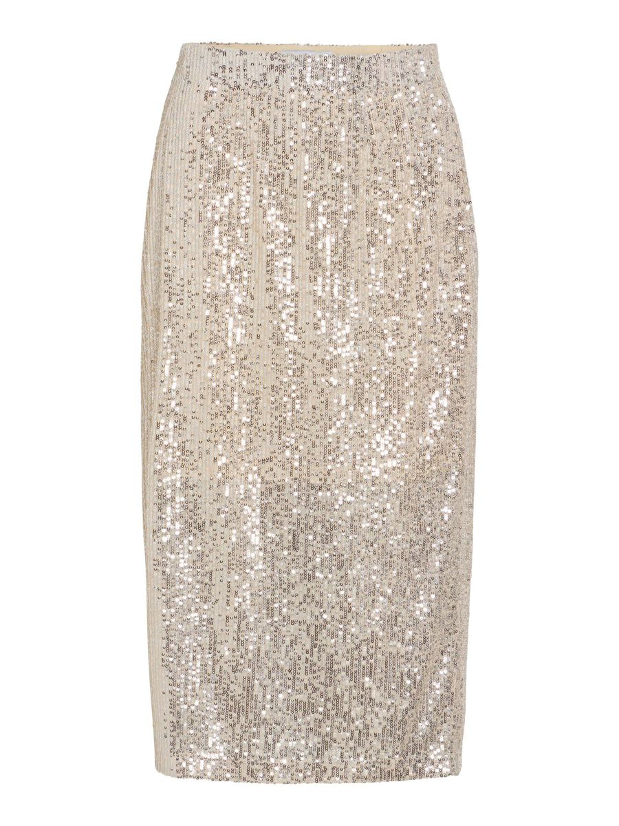 VILA VIHIRID SEQUIN MIDI SKIRT, Birch, highres - 14112238_Birch_1235395_001.jpg