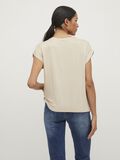 Vila ROUND NECK SHORT SLEEVED TOP, Cement, highres - 14059563_Cement_004.jpg