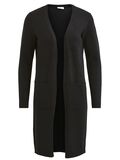 Vila LANG STRIKKET CARDIGAN, Black, highres - 14042770_Black_001.jpg