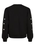 VILA VISIF - DÉCOUPE EN CŒUR SWEAT-SHIRT, Black, highres - 14113097_Black_002.jpg