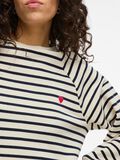 VILA VIHEATHER STRIPED SWEATSHIRT, Cloud Dancer, highres - 14109574_CloudDancer_1212764_006.jpg