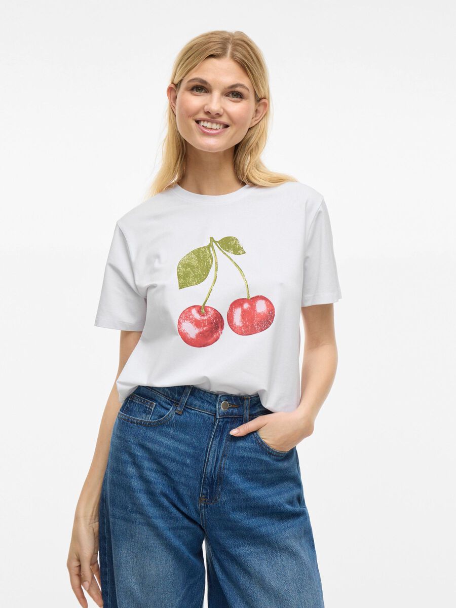 VILA VINORA ROUND NECK T-SHIRT, Bright White, highres - 14103448_BrightWhite_1209133_003.jpg