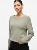 VILA VIRIL - COL ROND PULL EN MAILLE, Oil Green, highres - 14054177_OilGreen_714851_007.jpg