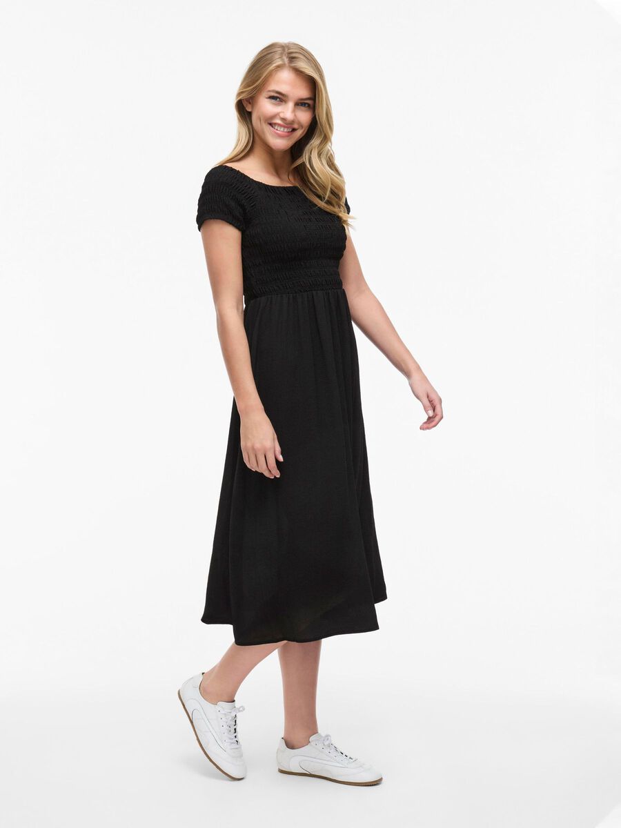 Carousel image - VESTIDO TIPO AVENTAL, Black | 4