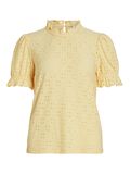 VILA EMBROIDERED SHORT SLEEVED TOP, Golden Haze, highres - 14070251_GoldenHaze_001.jpg