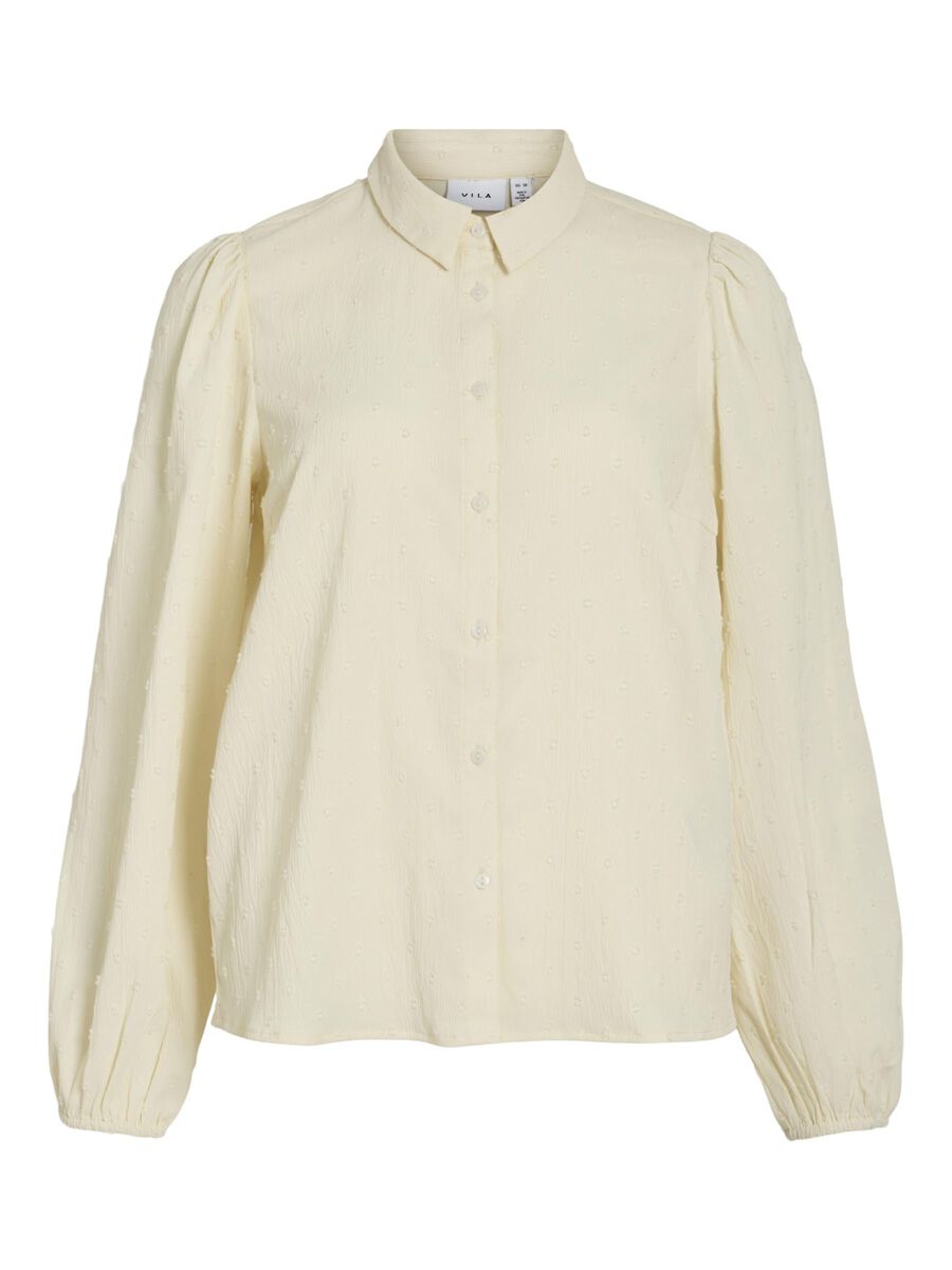 VILA LONG SLEEVED SHIRT, Birch, highres - 14102572_Birch_001.jpg