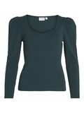 Vila SQUARE NECK LONG SLEEVED BLOUSE, Ponderosa Pine, highres - 14091425_PonderosaPine_001.jpg