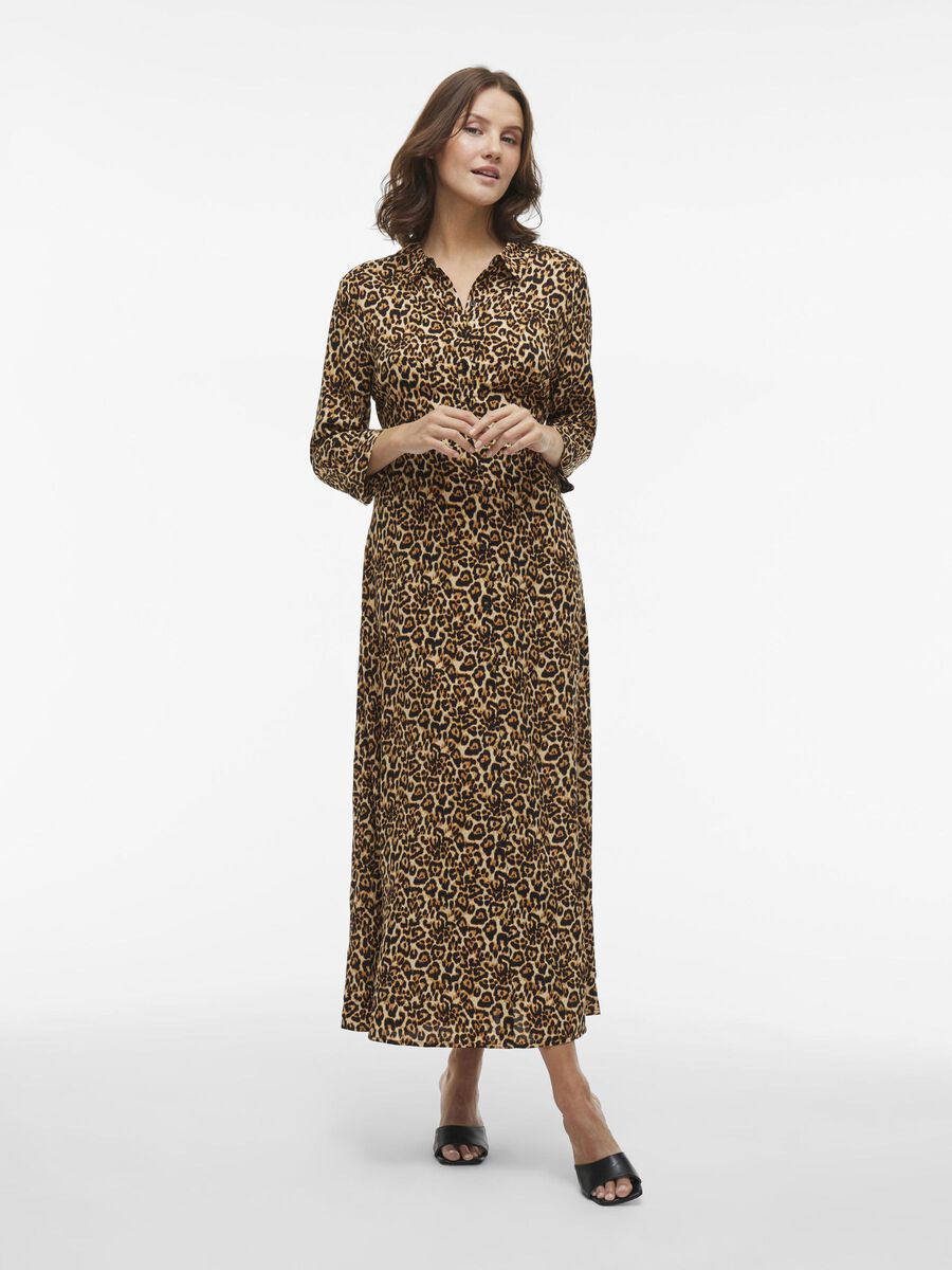 VILA MAXI SHIRT DRESS, Birch, highres - 14106623_Birch_1214011_003.jpg
