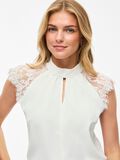 VILA VISIMPLY LACE SHORT SLEEVED TOP, Snow White, highres - 14112695_SnowWhite_006.jpg