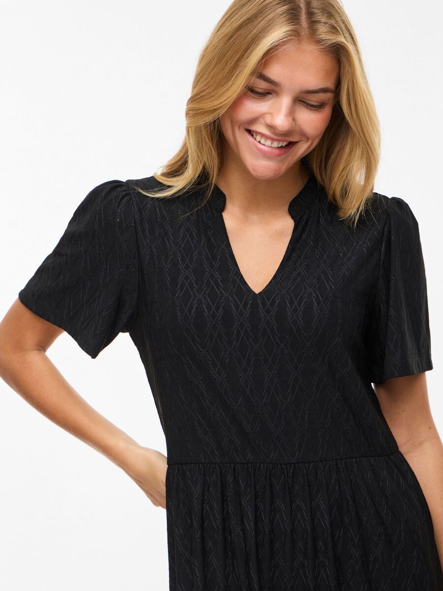 Carousel image - VIBELLI SHORT SLEEVED SHORT DRESS, Black Beauty | 3