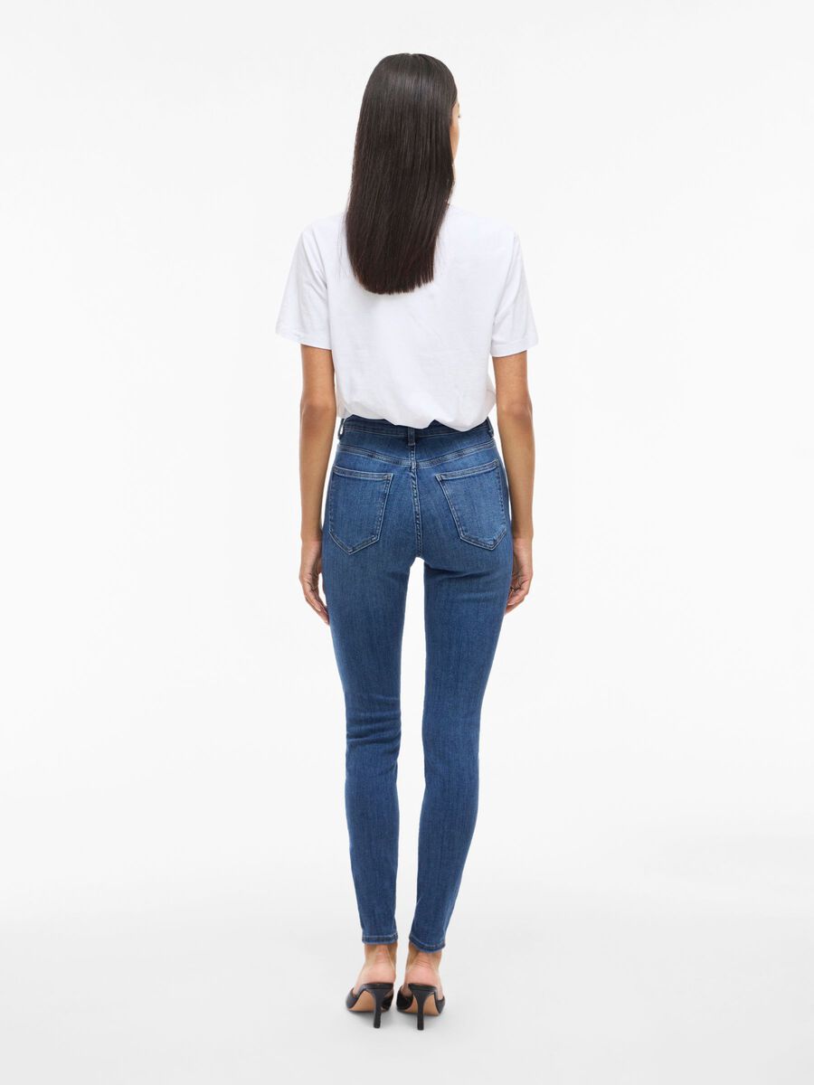 Product carousel image - VISARAH - TAILLE MI-HAUTE JEAN SKINNY, Medium Blue Denim | 2