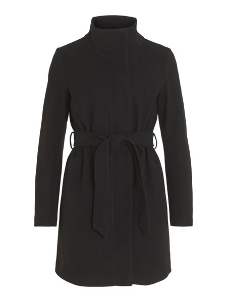 Vila TIE WAIST COAT, Black, highres - 14092326_Black_001.jpg