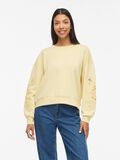 Product image thumbnail - VISIFFI RUNDHALS LANG&Auml;RMELIGES SWEATSHIRT, Pastel Yellow | 1