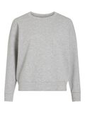 VILA ROUND NECK LONG SLEEVED SWEATSHIRT, Light Grey Melange, highres - 14103224_LightGreyMelange_1161086_001.jpg