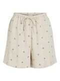 VILA VIPRISILLA MID-WAIST SHORTS, Super Light Natural Melan, highres - 14105083_SuperLightNaturalMelan_1191676_001.jpg